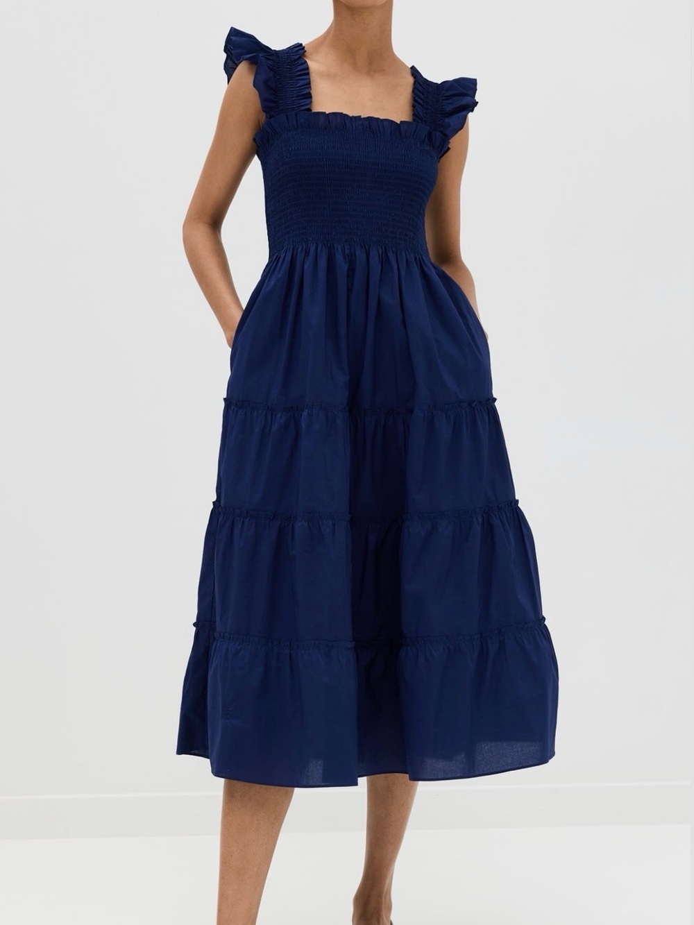 Hill House Ellie Navy Cotton Nap Dress